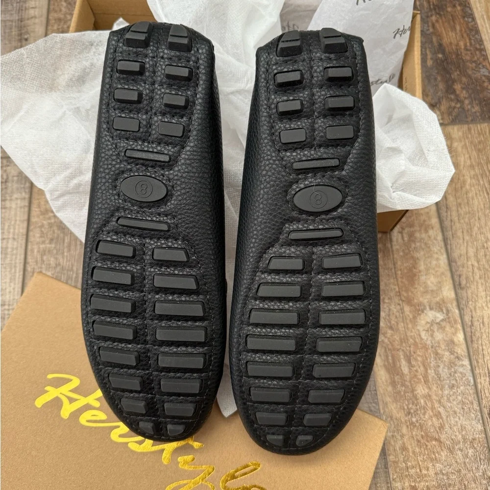 Black Loafers for Women size 8.5 penny loafers cushion flats perfect for work - Picture 3 of 7